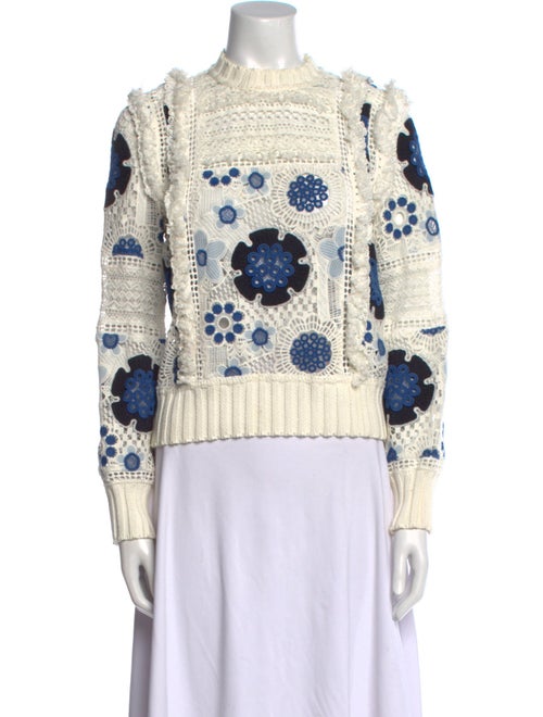 Sea New York Printed Crew Neck Sweater