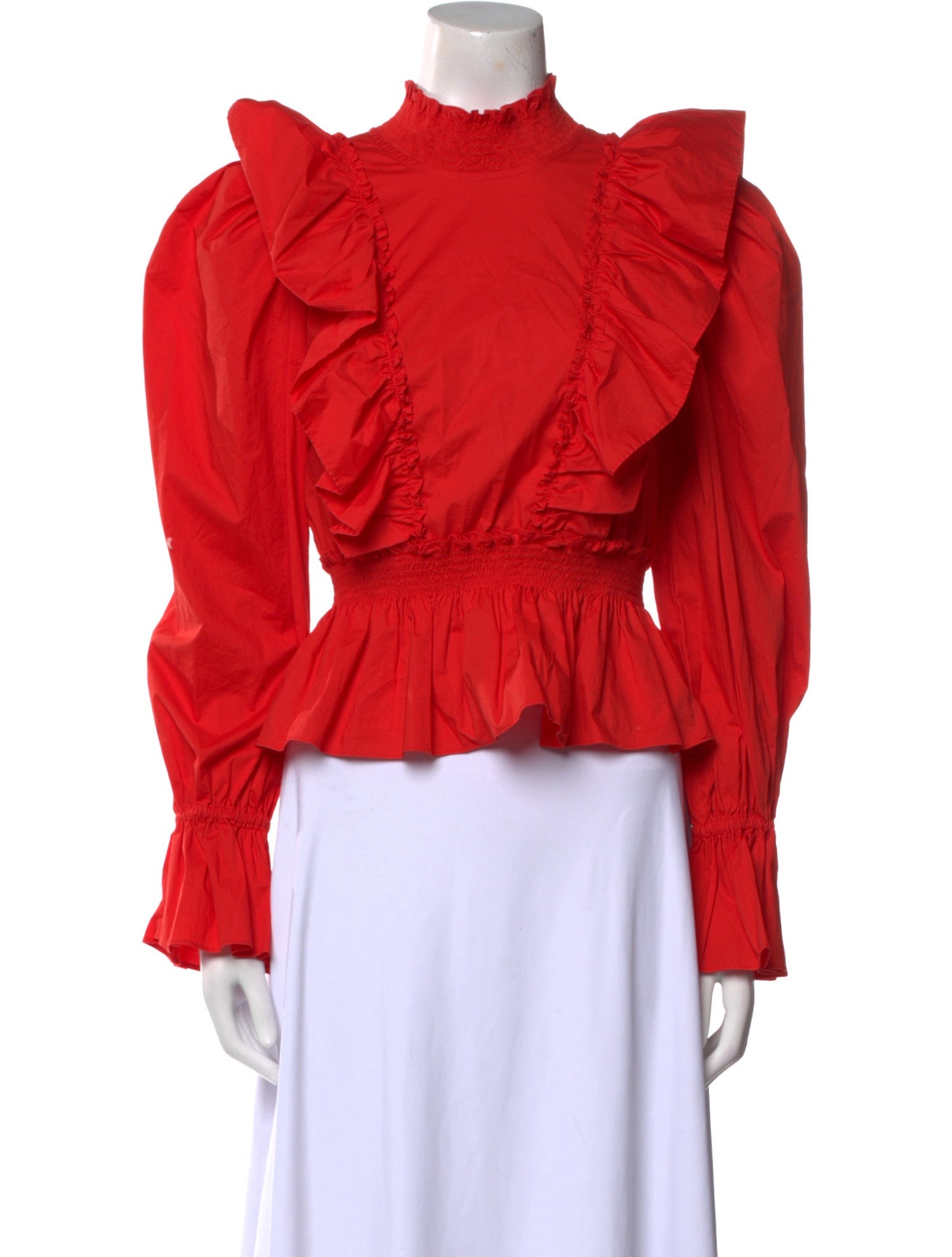 Sea New York Mock Neck Long Sleeve Blouse