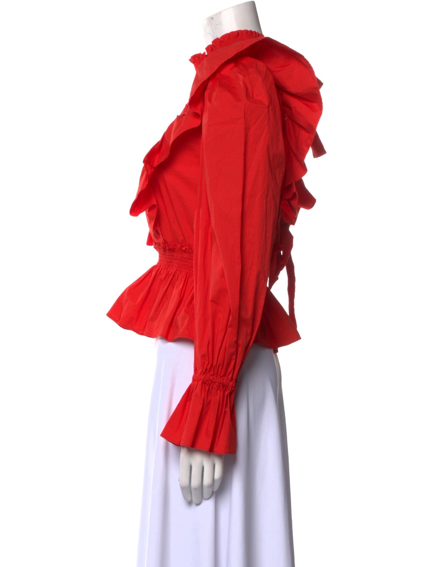 Sea New York Mock Neck Long Sleeve Blouse