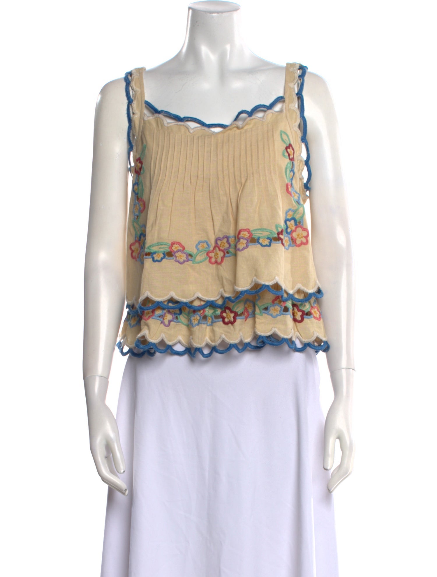 Sea New York Printed Square Neckline Top