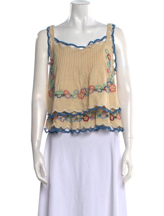 Sea New York Printed Square Neckline Top