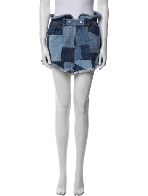 Sea New York Colorblock Pattern Mini Shorts