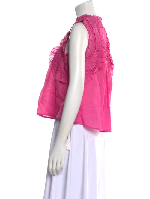 Sea New York Mock Neck Sleeveless Crop Top