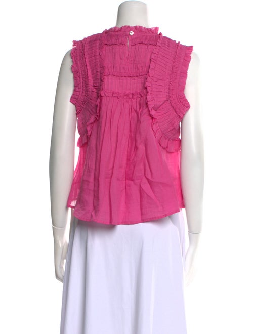 Sea New York Mock Neck Sleeveless Crop Top