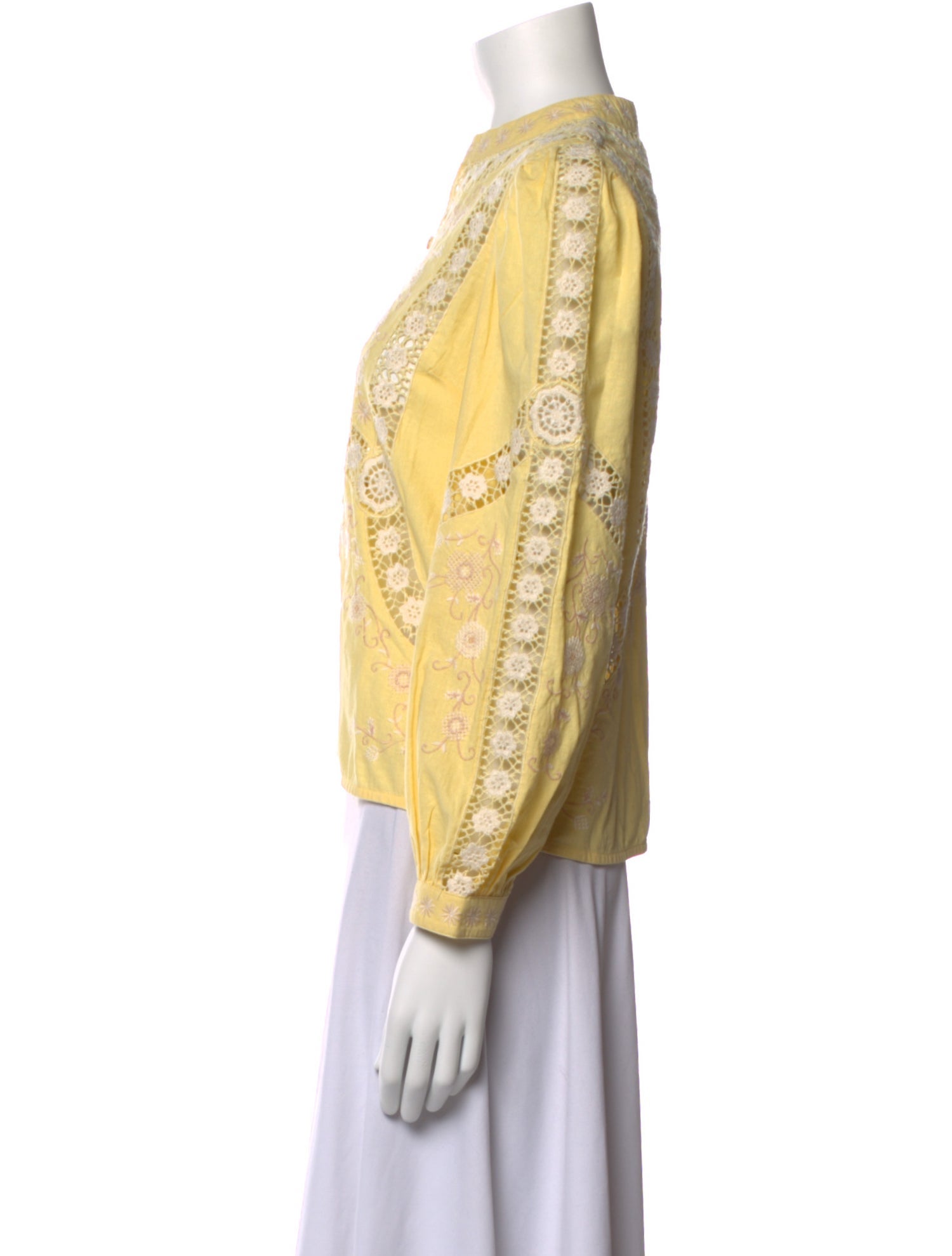 Sea New York Patterned Mock Neck Polo w/ Tags