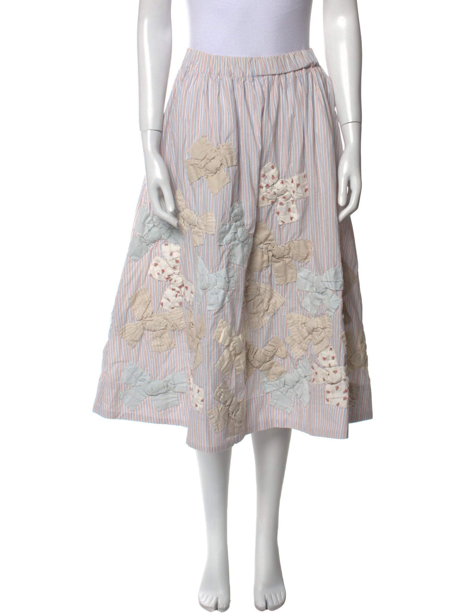 Sea New York Striped Midi Length Skirt