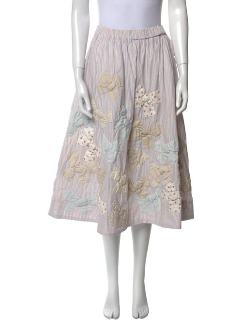 Sea New York Striped Midi Length Skirt