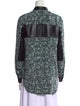 Sea New York Silk Printed Button-Up Top