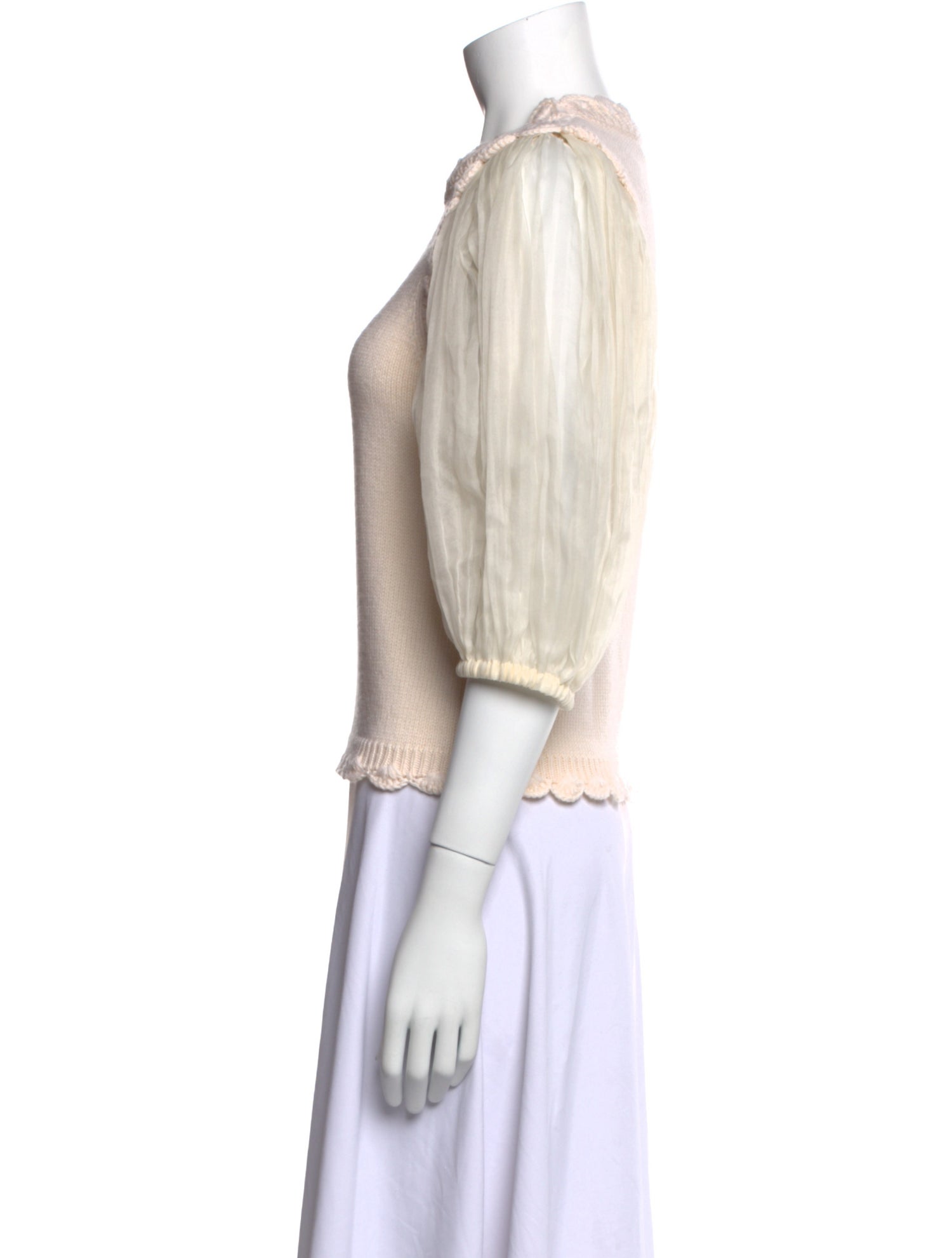 Sea New York Wool Mock Neck Blouse