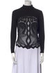 Sea New York Lace Pattern Turtleneck Top