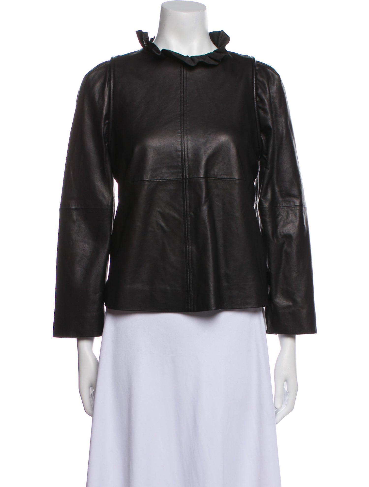 Sea New York Leather Evening Jacket