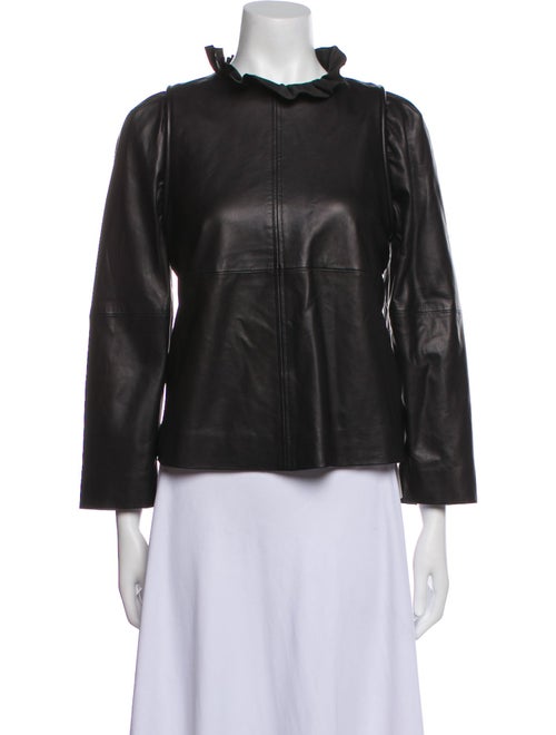 Sea New York Leather Evening Jacket