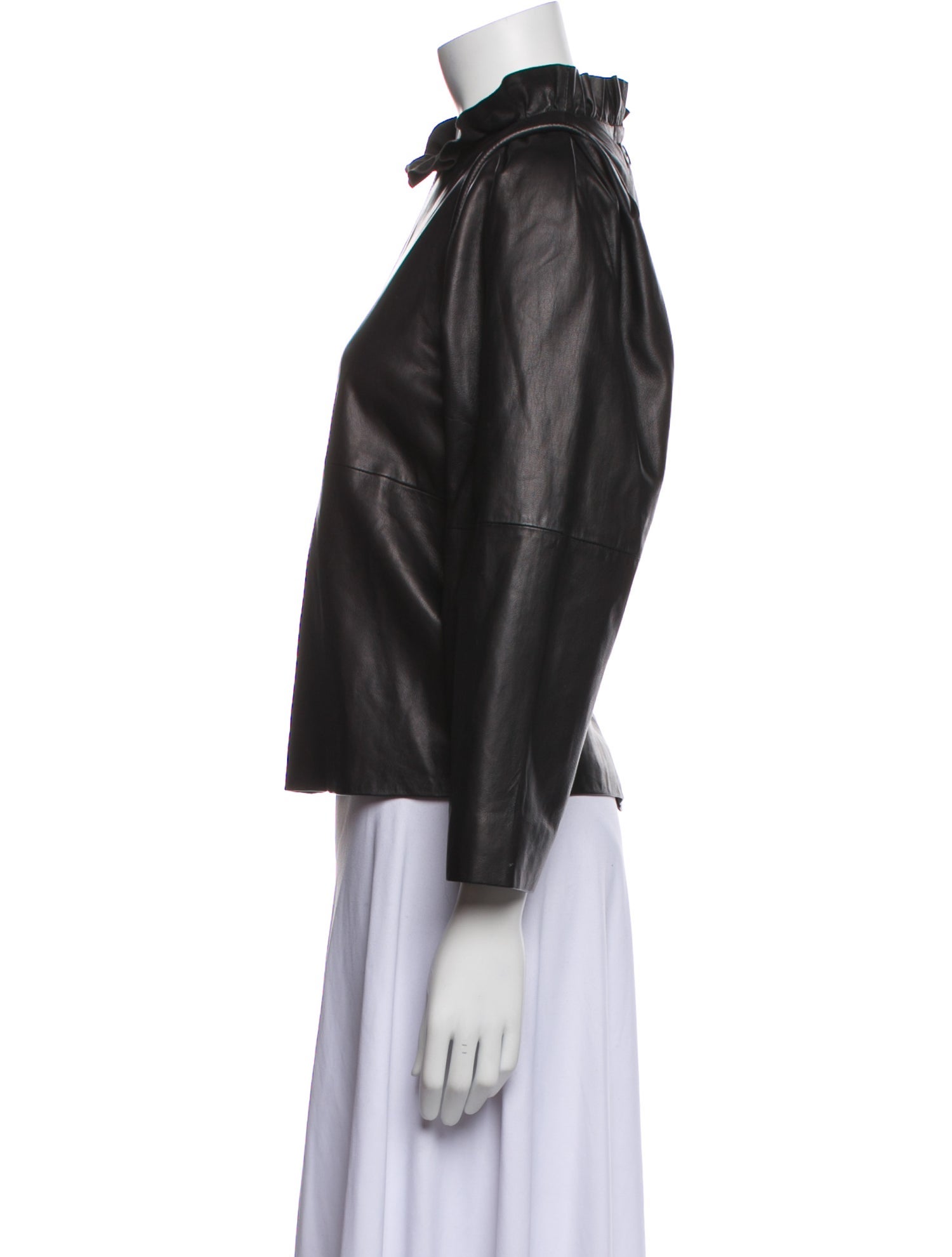 Sea New York Leather Evening Jacket