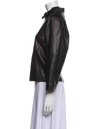 Sea New York Leather Evening Jacket