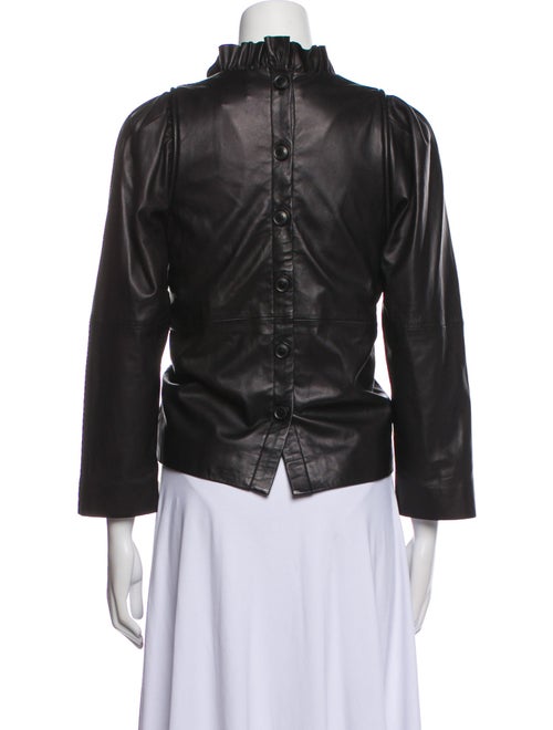 Sea New York Leather Evening Jacket