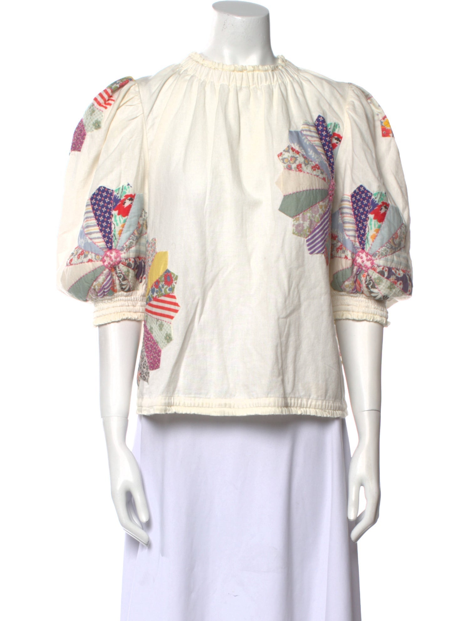 Sea New York Printed Crew Neck Blouse