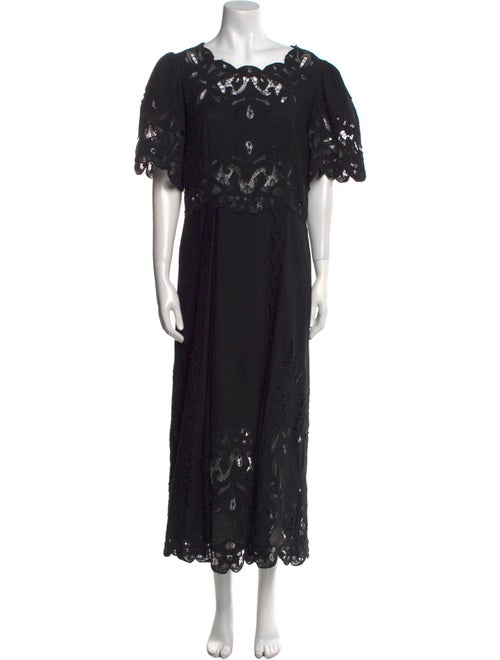 Sea New York Bateau Neckline Long Dress