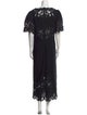 Sea New York Bateau Neckline Long Dress