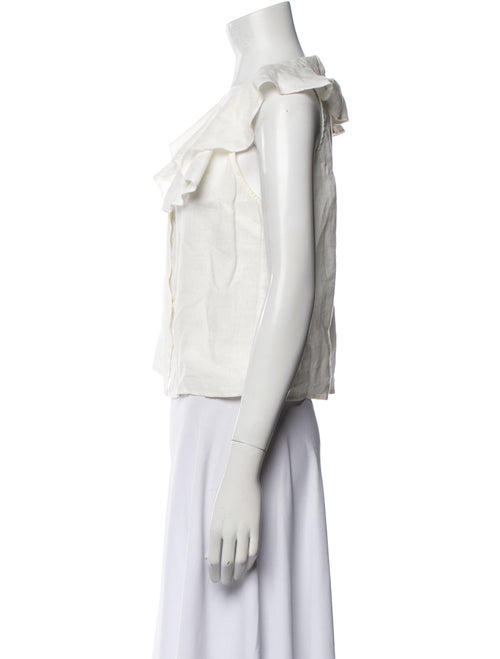 Sea New York Linen Scoop Neck Crop Top