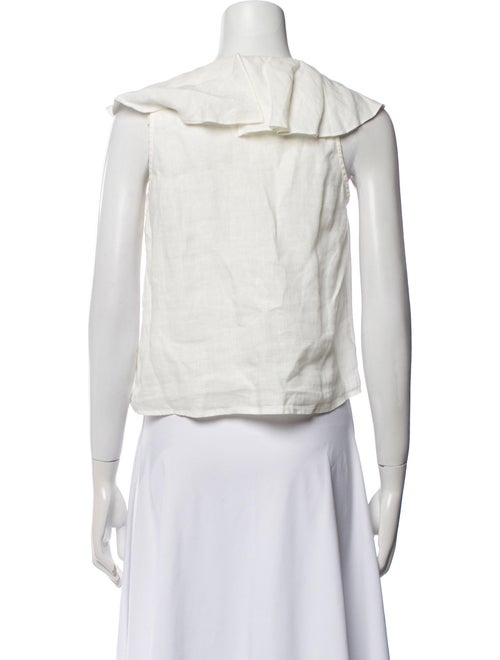 Sea New York Linen Scoop Neck Crop Top