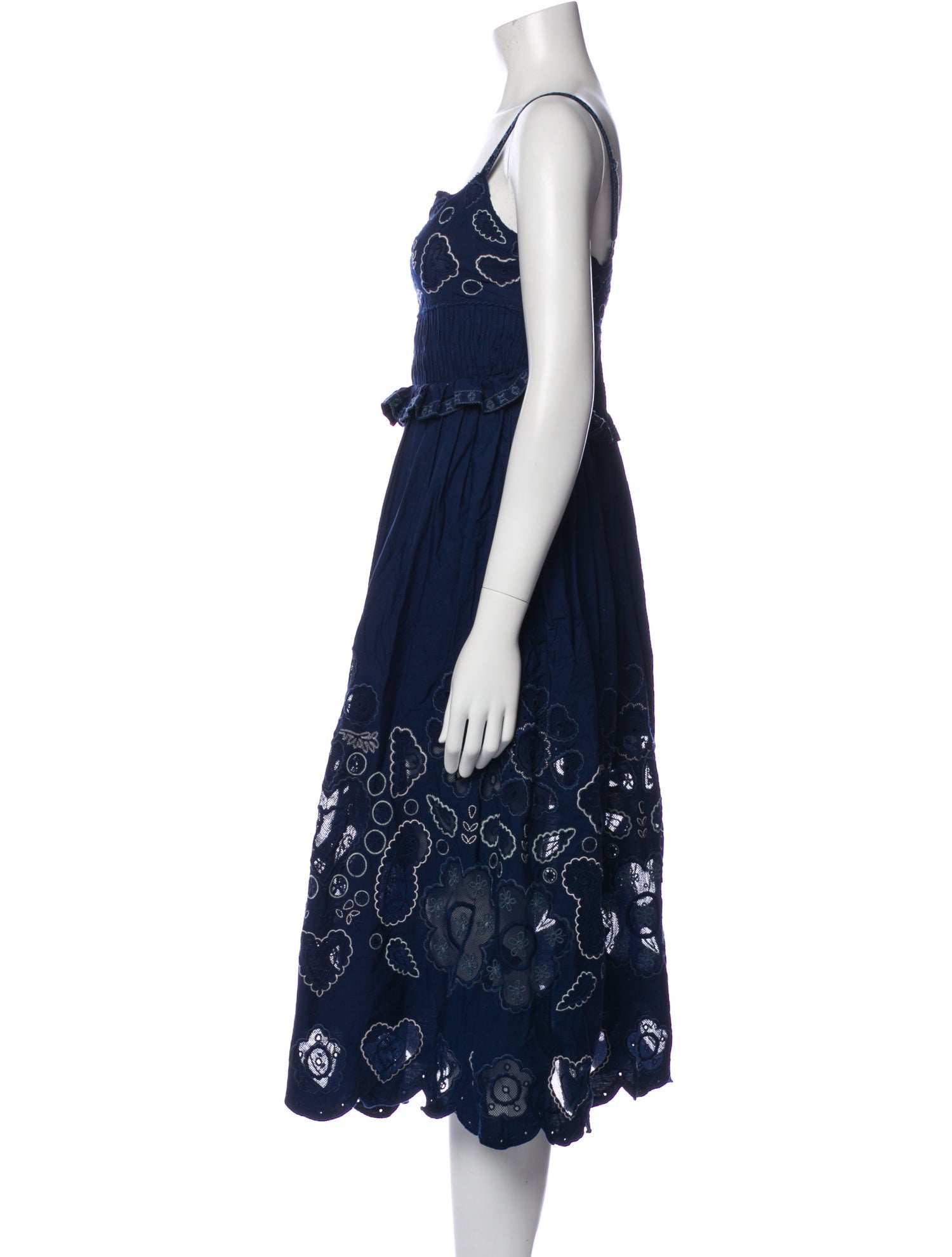 Sea New York Square Neckline Midi Length Dress