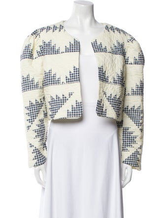 Sea New York Plaid Print Jacket