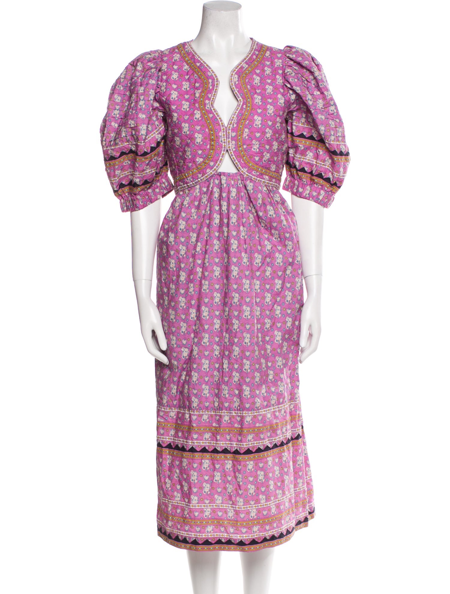 Sea New York Floral Print Midi Length Dress