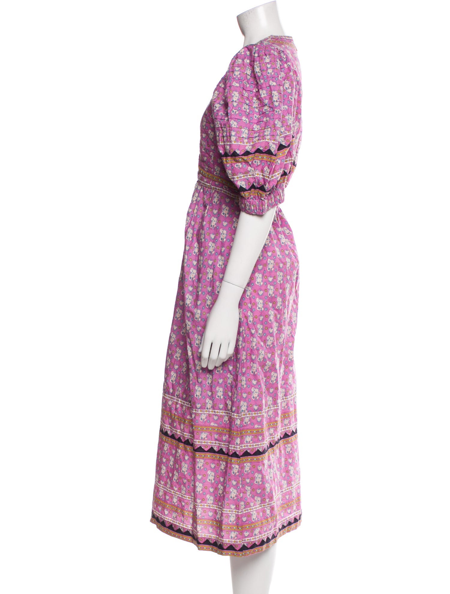 Sea New York Floral Print Midi Length Dress