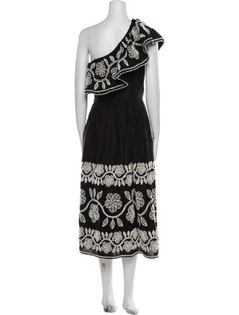 Sea New York Lace Pattern Midi Length Dress