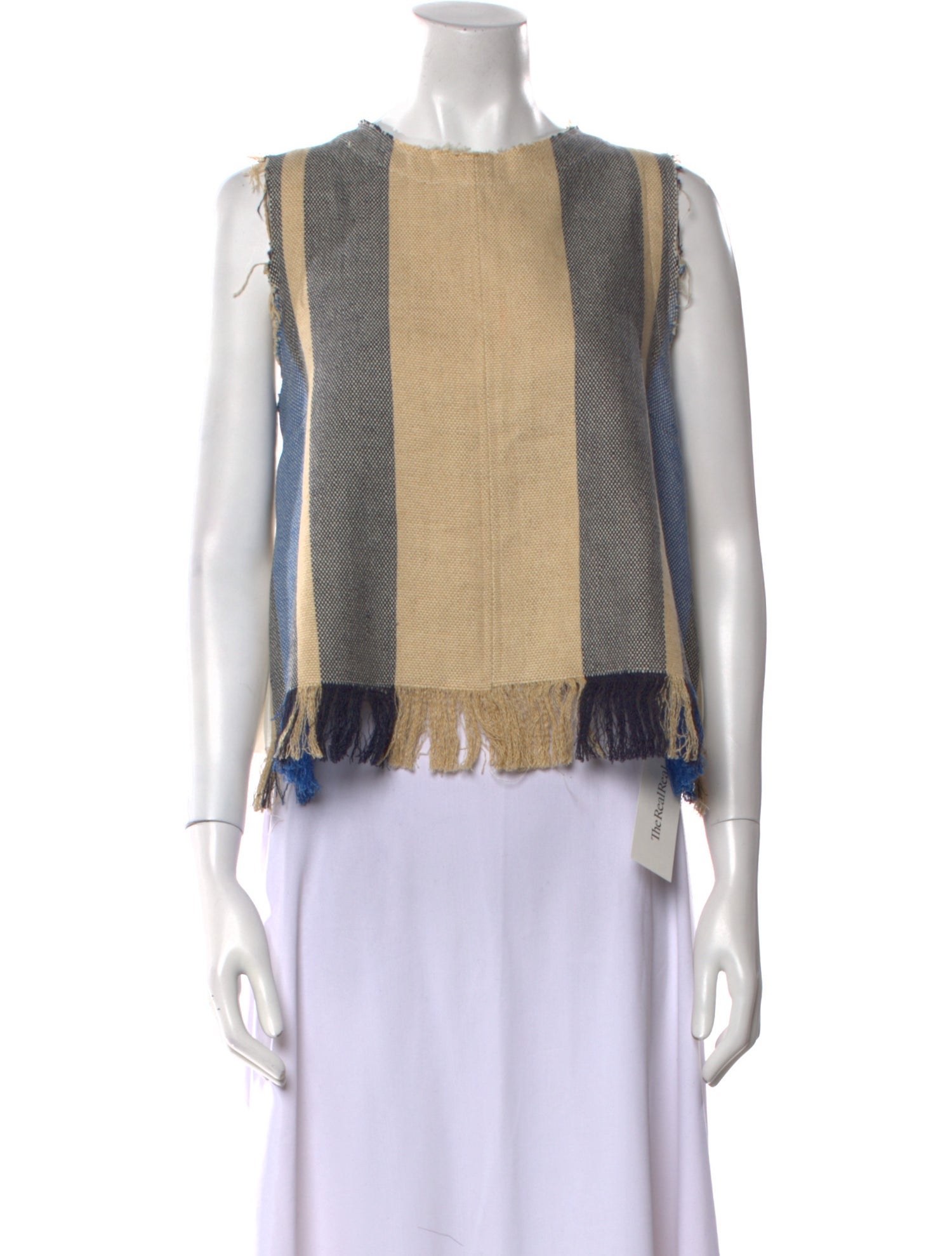 Sea New York Striped Scoop Neck Crop Top