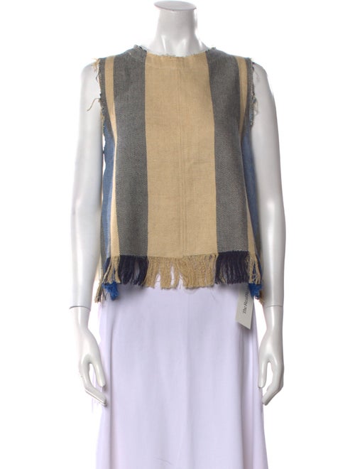 Sea New York Striped Scoop Neck Crop Top