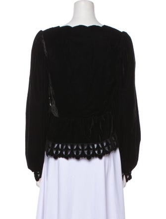 Sea New York V-Neck Long Sleeve Blouse