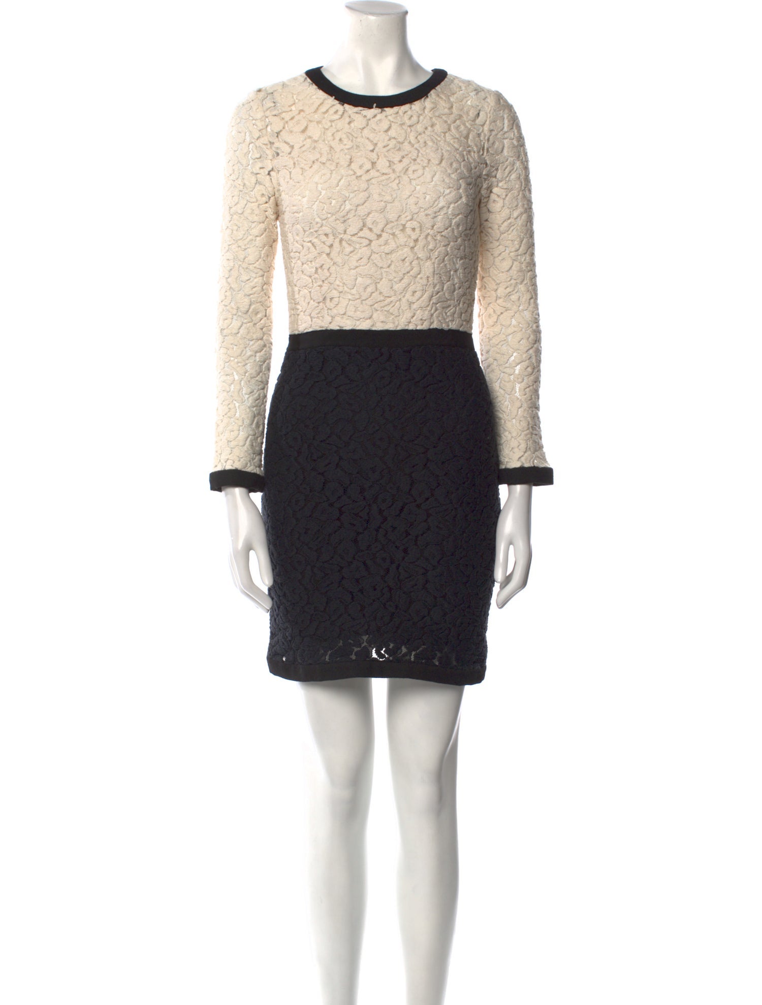 Sea New York Lace Pattern Mini Dress