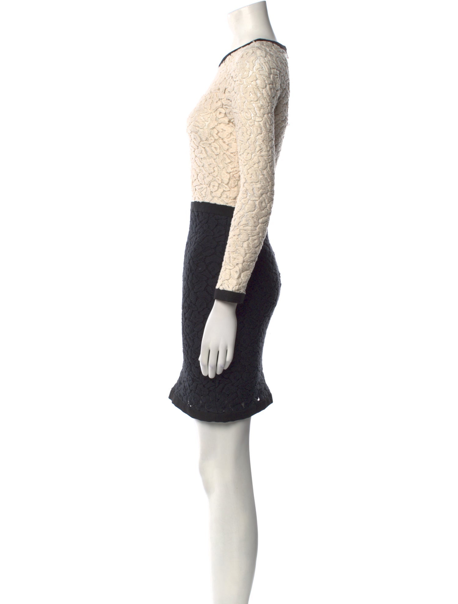 Sea New York Lace Pattern Mini Dress