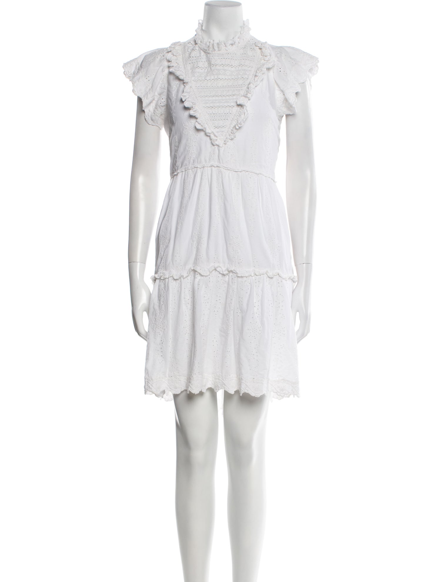 Sea New York Mock Neck Knee-Length Dress