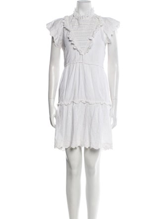 Sea New York Mock Neck Knee-Length Dress