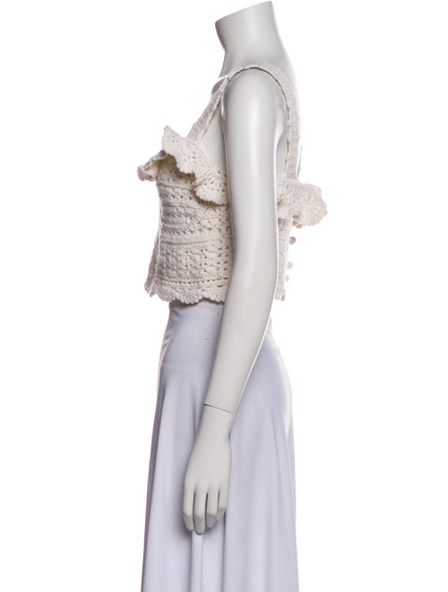 Sea New York Wool Square Neckline Crop Top