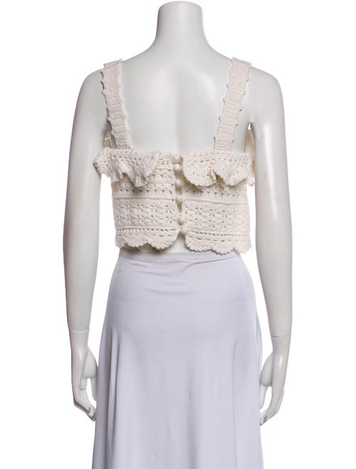 Sea New York Wool Square Neckline Crop Top