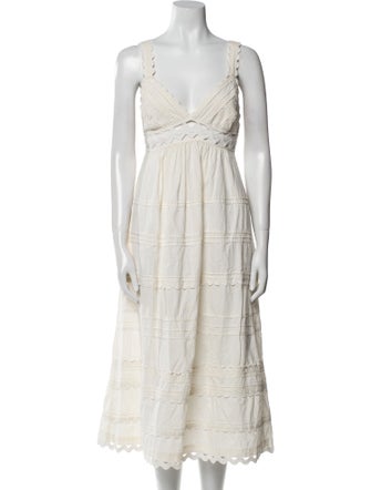 Sea New York V-Neck Midi Length Dress