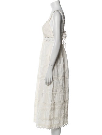 Sea New York V-Neck Midi Length Dress