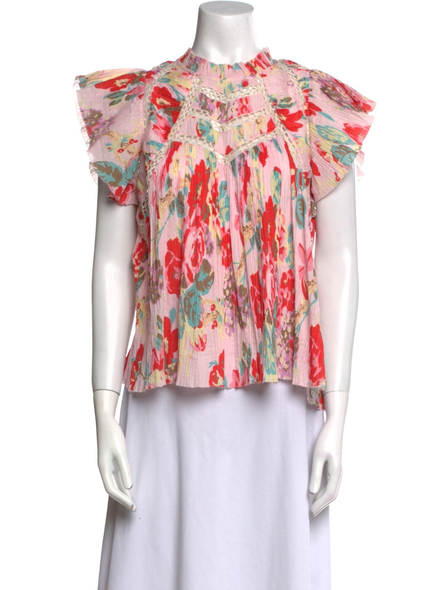 Sea New York Floral Print Crew Neck Blouse