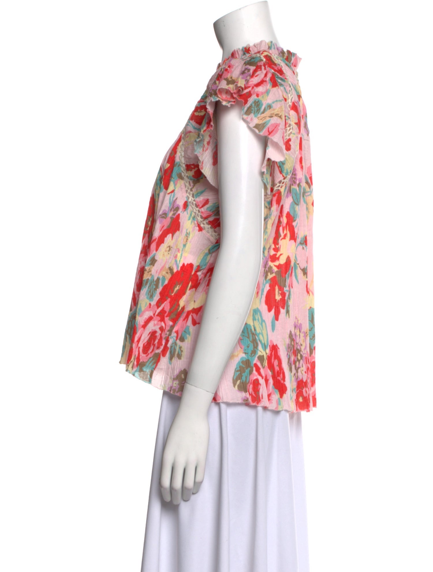 Sea New York Floral Print Crew Neck Blouse