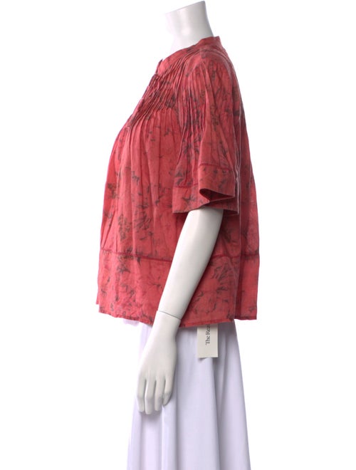 Sea New York Printed Tie Neck Blouse