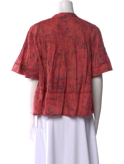 Sea New York Printed Tie Neck Blouse