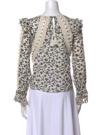 Sea New York Printed Off-The-Shoulder Blouse