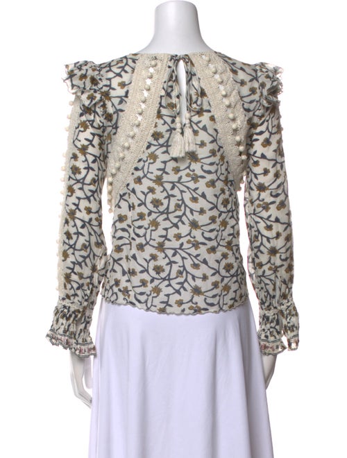 Sea New York Printed Off-The-Shoulder Blouse