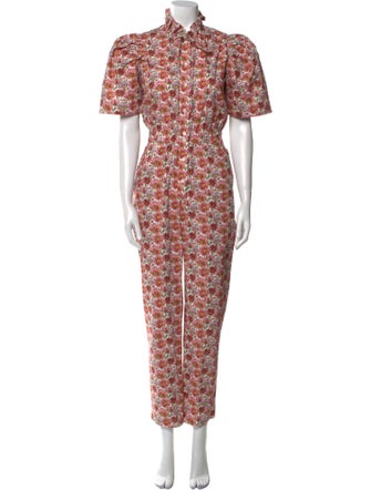 Sea New York Floral Print Cowl Neck Jumpsuit