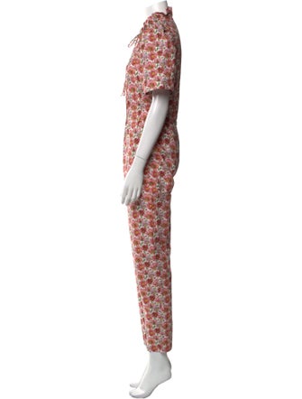 Sea New York Floral Print Cowl Neck Jumpsuit
