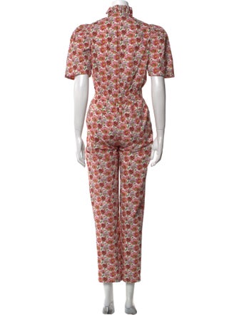 Sea New York Floral Print Cowl Neck Jumpsuit