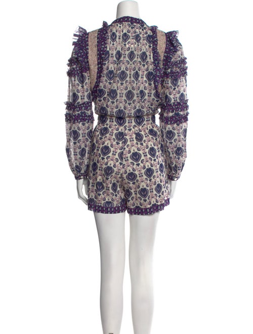 Sea New York Printed Mock Neck Romper